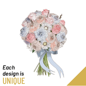 Funeral Sympathy Bouquet with ribbon