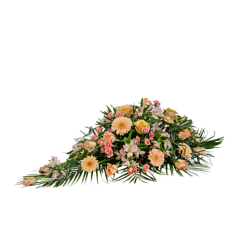 Funeral Spray Pastels w ribbon 248030