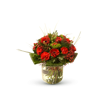 Stylish red bouquet