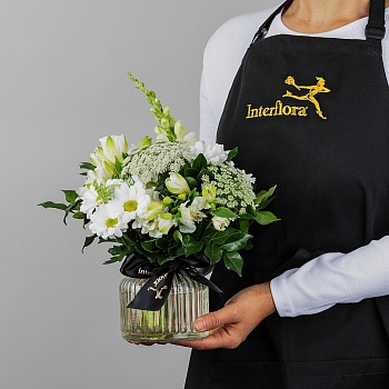 Neutral Florist Choice Posy in Jar