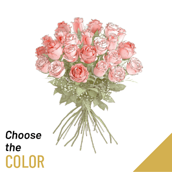 24 roses short stemmed