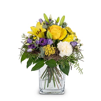Flower bouquet 'Summer Sunshine with Lilies'