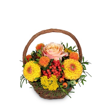 Flower arrangement 'The Indian Summer sends its regards'