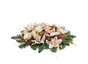 Christmas Centerpiece Cream 240560