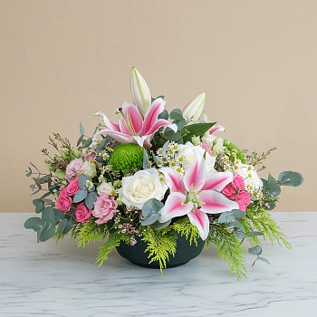 Floral Embrace Composition
