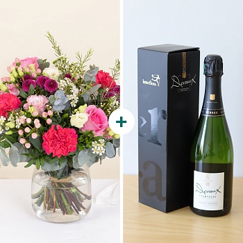 Rosa Bella and champagne