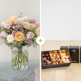 Delicatesse et chocolats - Pastel roses and chocolate