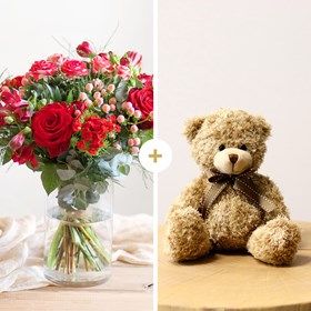 Kiss and teddy bear - Bisous et son ourson