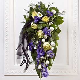 Funeral Spray with Ribbon