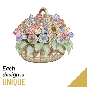 Basket of Cut Flowers
