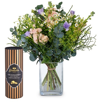 Fleurop Flower bouquet Meadow Dream with Gottlieber cocoa al