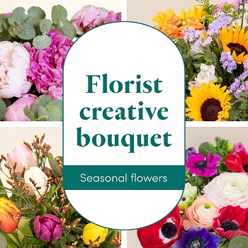 Seasonal florist's bouquet