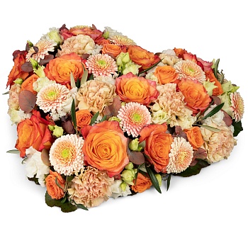 Flower arrangement 'From the Bottom of the Heart' for the ce