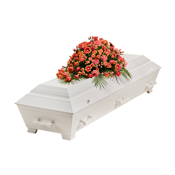 Funeral Spray Warm w ribbon 248044