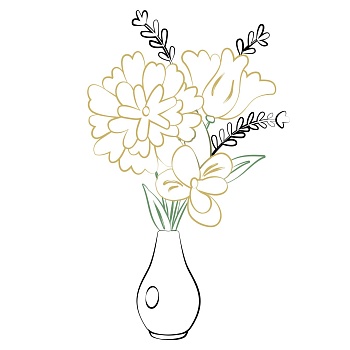 Mixed cut flowers