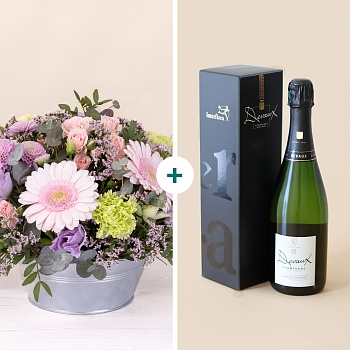Pastel bloom and champagne